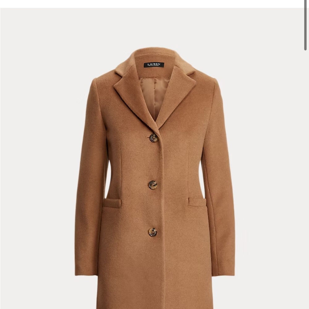 Ralph Lauren Camel Trench Coat wool womens